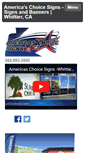 Mobile Screenshot of americaschoicesigns.com